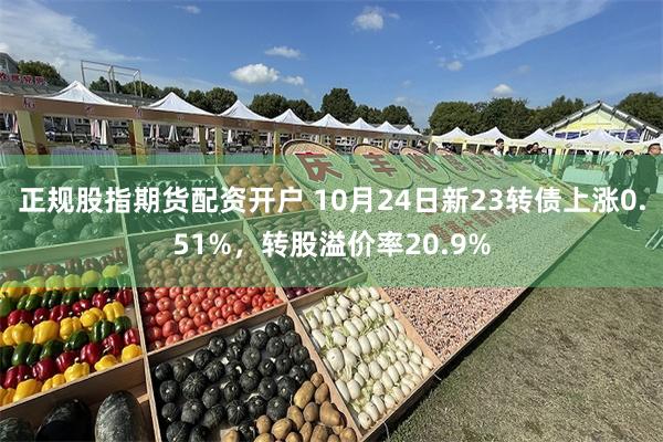 正规股指期货配资开户 10月24日新23转债上涨0.51%，转股溢价率20.9%