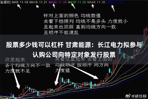 股票多少钱可以杠杆 甘肃能源：长江电力拟参与认购公司向特定对象发行股票